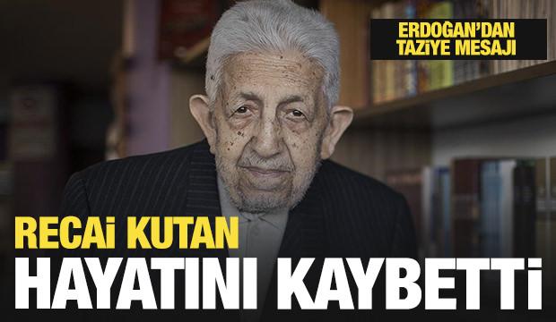 Recai Kutan hayatını kaybetti