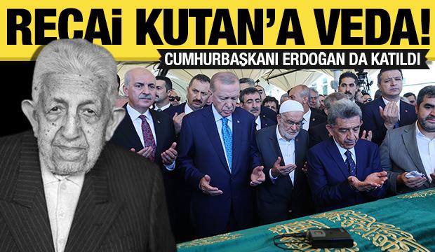 Recai Kutan'a veda: Cumhurbaşkanı Erdoğan da katıldı