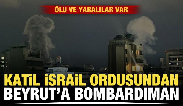 Son dakika! Katil İsrail Beyrut'un merkezini bombaladı