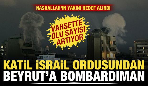 Son dakika! Katil İsrail Beyrut'un merkezini bombaladı