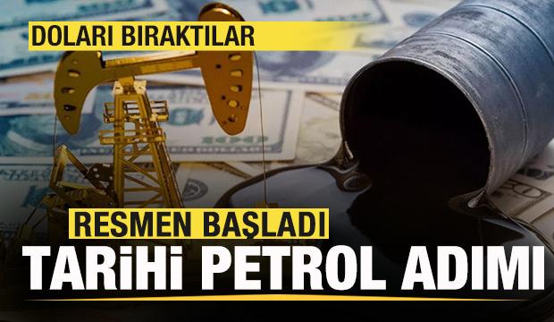 Tarihi petrol adımı! Resmen duyuruldu! Doları bıraktılar