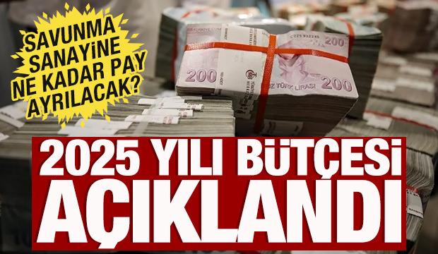 2025 yılı bütçe büyüklüğü belli oldu