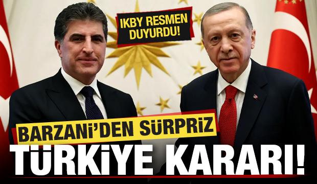 IKBY duyurdu! Barzani'den sürpriz Türkiye kararı!