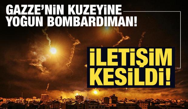 İşgalci İsrail'den Gazze'nin kuzeyine yoğun bombardıman!