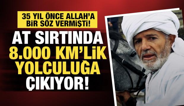 İspanya'dan Kutsal hac yolculuğunu atlarıyla yaptılar 