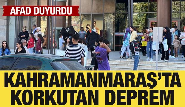 Kahramanmaraş'ta 4,4 büyüklüğünde deprem