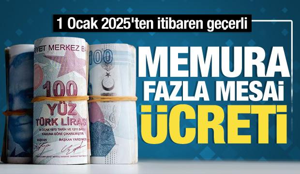 Memurun fazla mesai ücreti netleşti