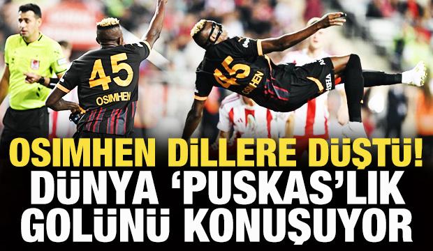 Osimhen dillere düştü! 'Puskas'lık gol dünya basınında