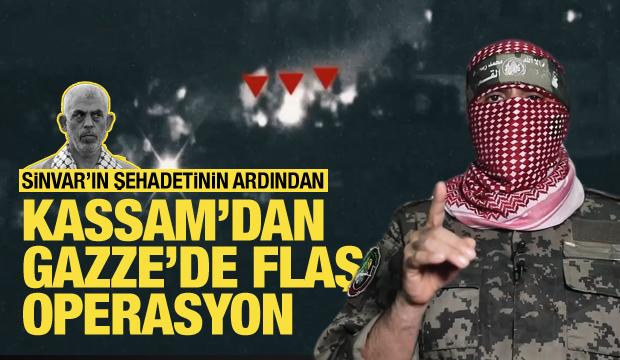 Sinvar’ın şehadetinin ardından Kassam Tugayları’ndan flaş operasyon