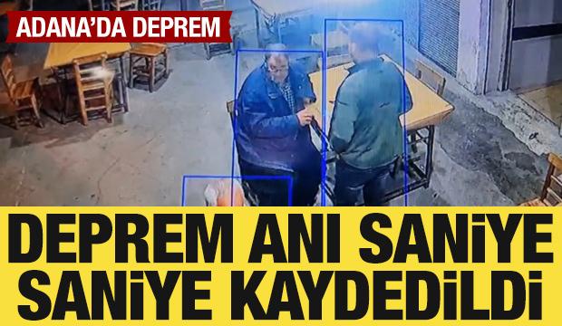 Adana'daki deprem anı saniye saniye kaydedildi