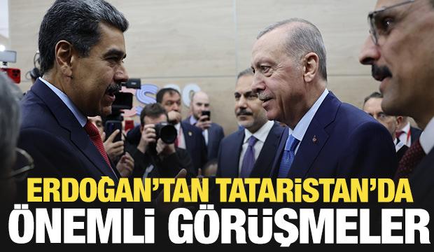 Cumhurbaşkanı Erdoğan Tataristan'da! Tarihi görüşmeler