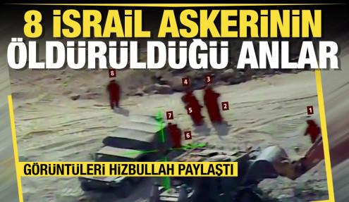 Hizbullah İsrail askerlerini hedef anları paylaştı