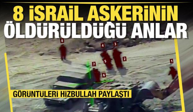 Hizbullah İsrail askerlerini hedef anları paylaştı