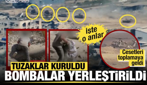 Kassam'dan İsrail konvoyuna bubi tuzaklı saldırı anları