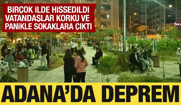 Son Dakika: Adana'da korkutan deprem