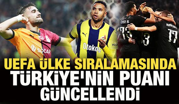 UEFA ülke sıralamasında Türkiye'nin puanı güncellendi