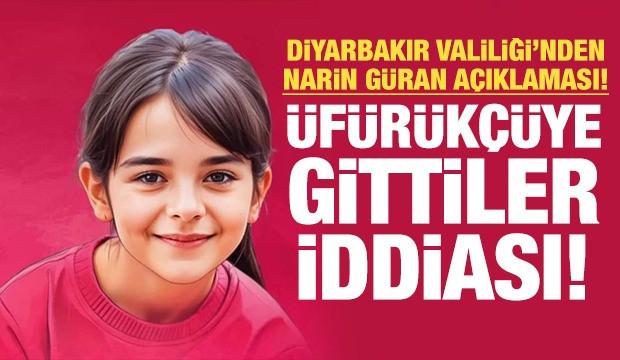 Diyarbakır Valiliği'nden Narin Güran açıklaması!