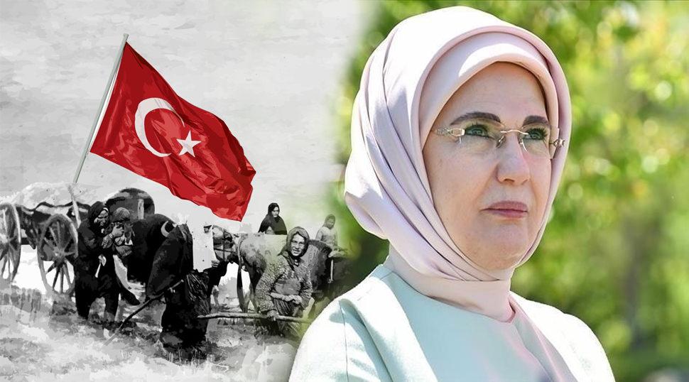 Emine Erdoğan'dan Cumhuriyet'in 101'inci yılına özel paylaşım!