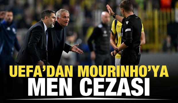 UEFA'dan Jose Mourinho'ya men cezası