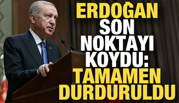 Cumhurbaşkanı Erdoğan: İsrail'le ticareti durdurduk