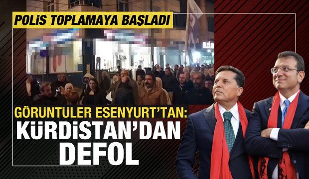 Esenyurt'ta "Kürdistan" sloganı! Polis gözaltına almaya başladı