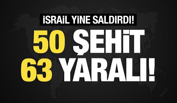 İsrail'den Lübnan'a saldırı: 50 şehit 63 yaralı!