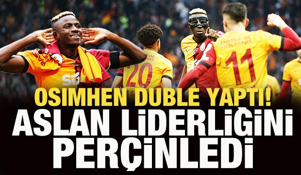 Osimhen duble yaptı! Galatasaray liderliğini perçinledi