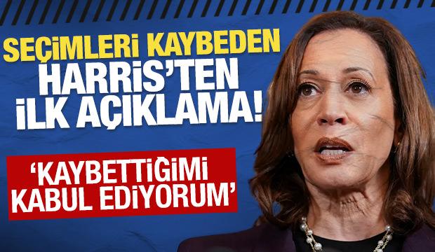 Seçimleri kaybeden Harris'ten ilk açıklama!