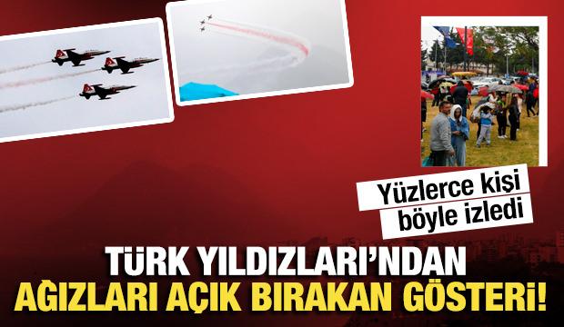 Türk Yıldızları'ndan Atatürk'e saygı uçuşu