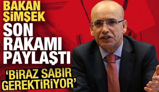 Bakan Şimşek: Fiyat istikrarı sabır gerektiriyor