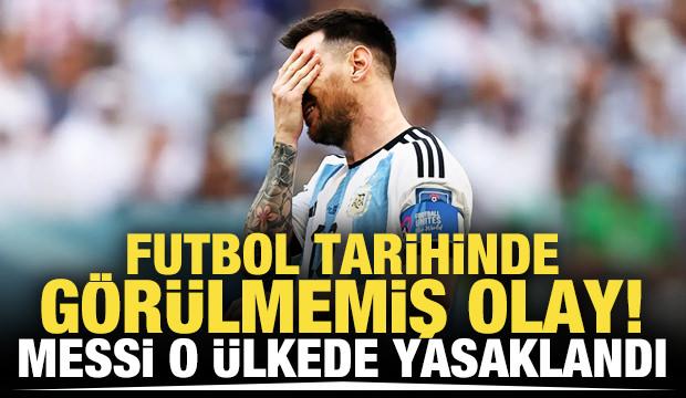 Futbol tarihinde görülmemiş olay! Messi yasaklandı