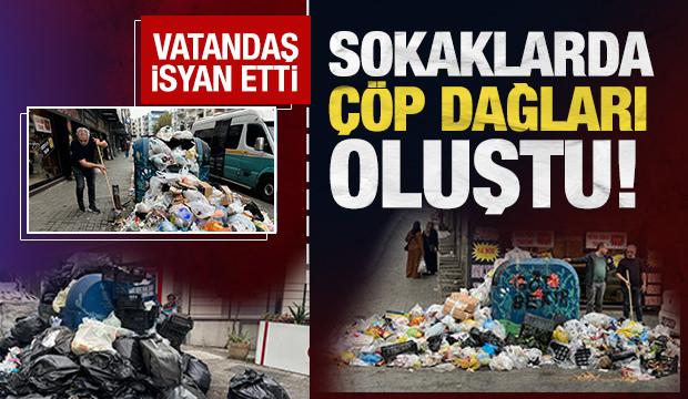 İzmir'de çöp dağları: Vatandaş isyan etti!