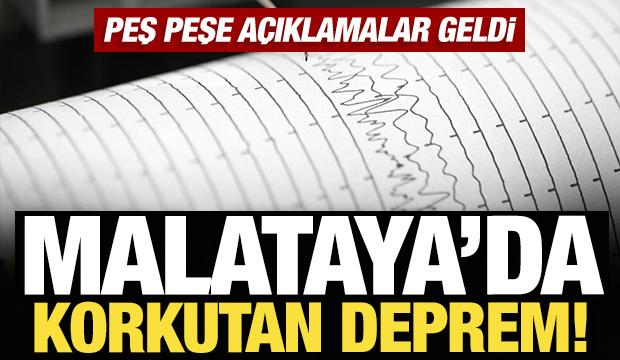 Son Dakika: Malatya'da 4,9 büyüklüğünde deprem