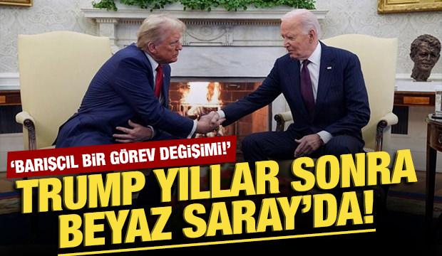 Trump, yıllar sonra Beyaz Saray'a döndü!