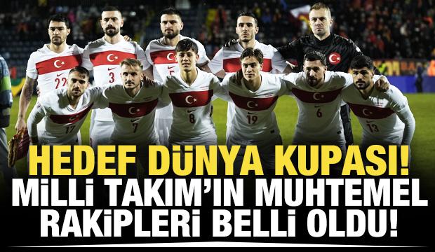 A Milli Takım'ın muhtemel rakipleri belli oldu!