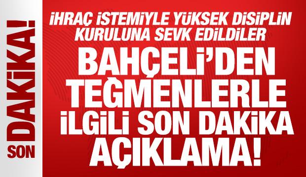 Bahçeli'den teğmenlerle ilgili son dakika açıklama!