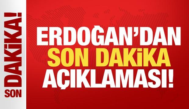 Başkan Erdoğan açıklamalarda bulunuyor!