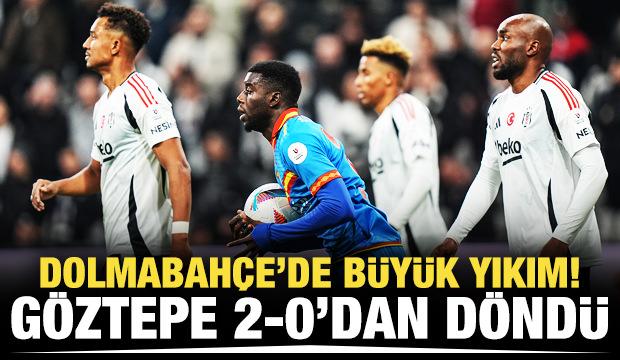 Dolmabahçe'de büyük yıkım! Göztepe 2-0'dan döndü!