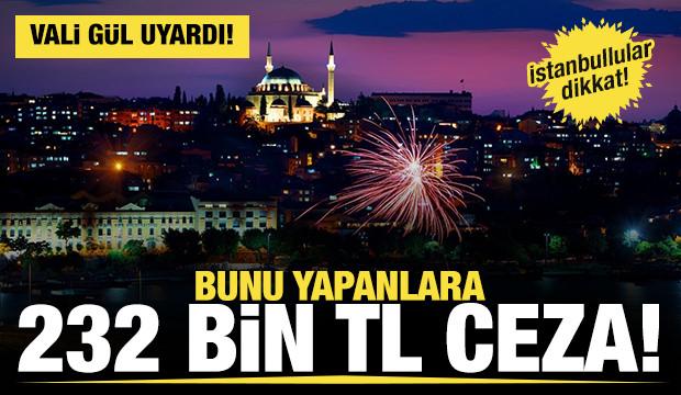 Havai fişek atanlara 232 bin TL ceza !