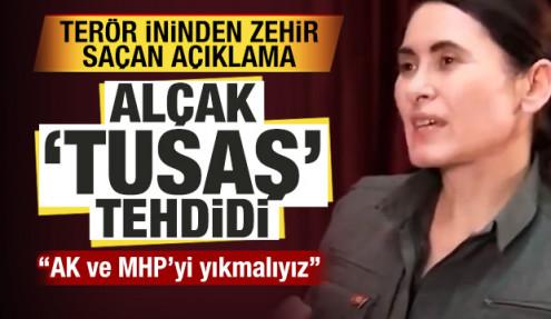 PKK'lı terörist Helin Ümit'ten alçak TUSAŞ tehdidi: AK Parti ve MHP'yi yıkmalıyız!