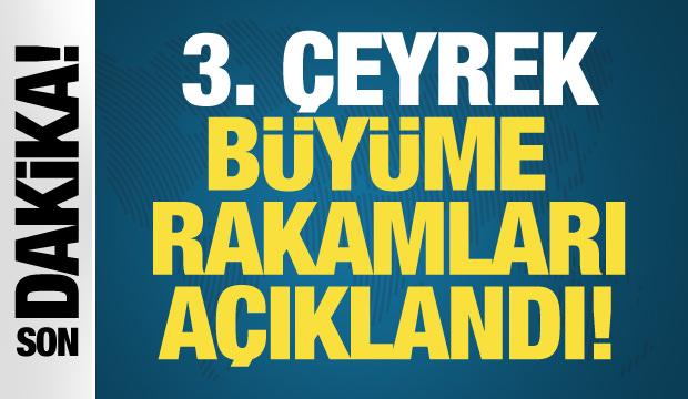 3. çeyrek büyüme rakamları açıklandı