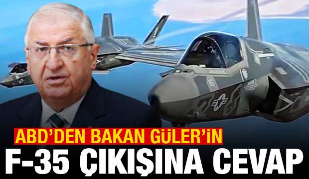 ABD'den Bakan Güler'in F-35 açıklamasına cevap