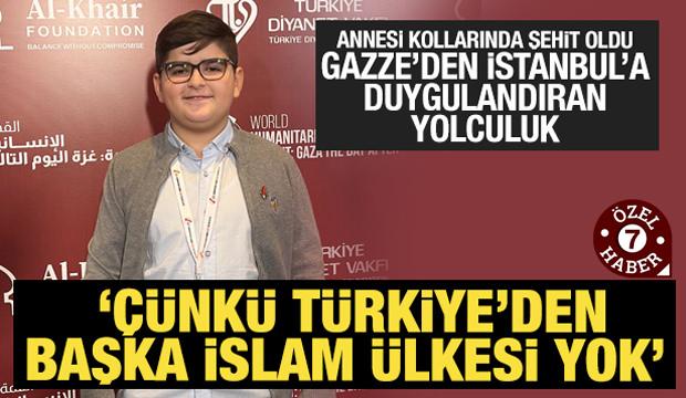 Bütün ailesini kaybeden Gazzeli çocuktan duygulandıran mesaj!