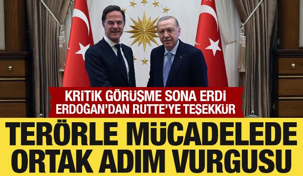 Cumhurbaşkanı Erdoğan, Mark Rutte’yi kabul etti