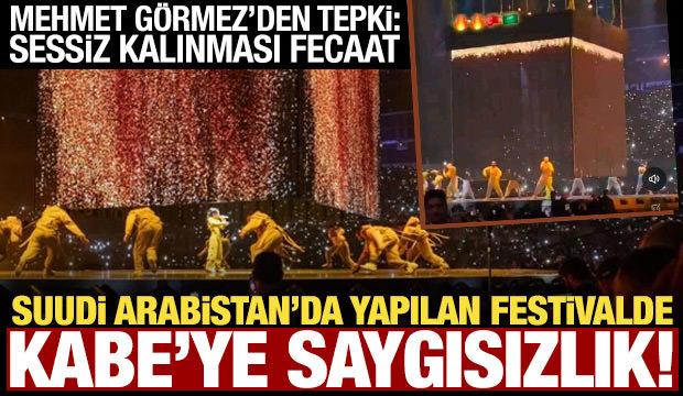 Suudi Arabistan'da düzenlenen festivalde Kabe'ye büyük saygısızlık!