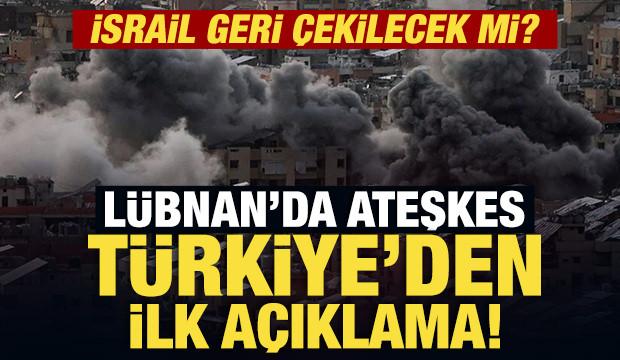 Türkiye'den son dakika Lübnan açıklaması!