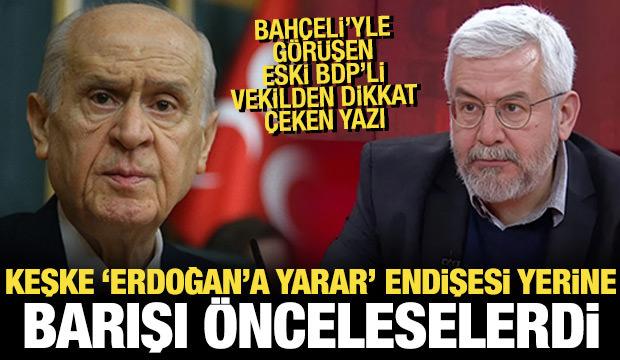 Ufuk Uras, Bahçeli'yle görüşmesinin detaylarını yazdı