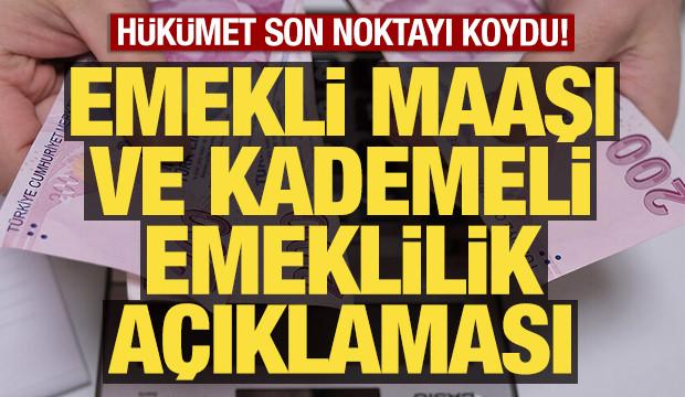 Bakan Işıkhan'dan emekli maaşı ve kademeli emeklilik a&ccedil;ıklaması! Noktayı koydu