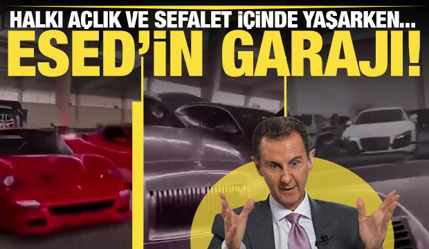 Devrik lider Esed'in garajında yok yok! 