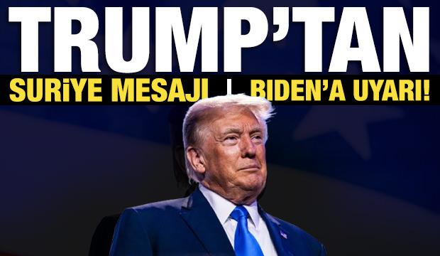 Donald Trump'tan son dakika Suriye açıklaması!